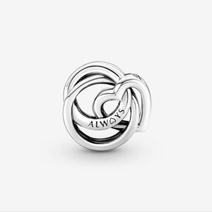 Pandora Family Always Encircled Heart Charm 791507c00Sterling silver NWT